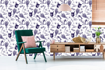 Wallpaper Lavender As Sketched