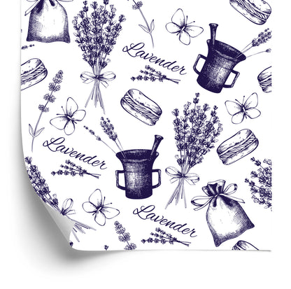 Wallpaper Lavender As Sketched
