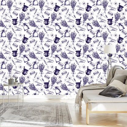 Wallpaper Lavender As Sketched
