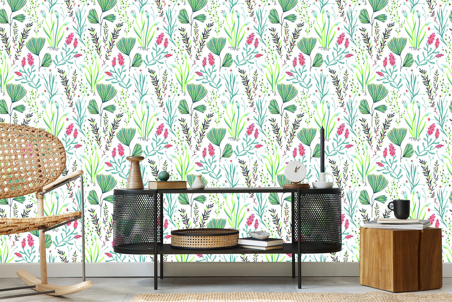 Wallpaper Wildflowers With Herbs