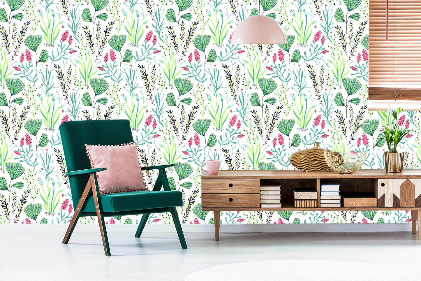 Wallpaper Wildflowers With Herbs