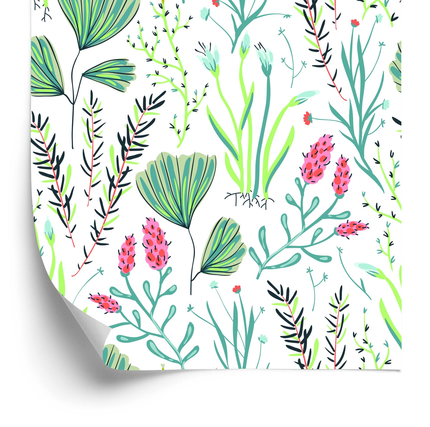 Wallpaper Wildflowers With Herbs
