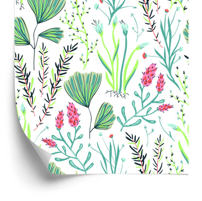 Wallpaper Wildflowers With Herbs