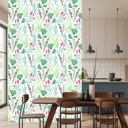 Wallpaper Wildflowers With Herbs