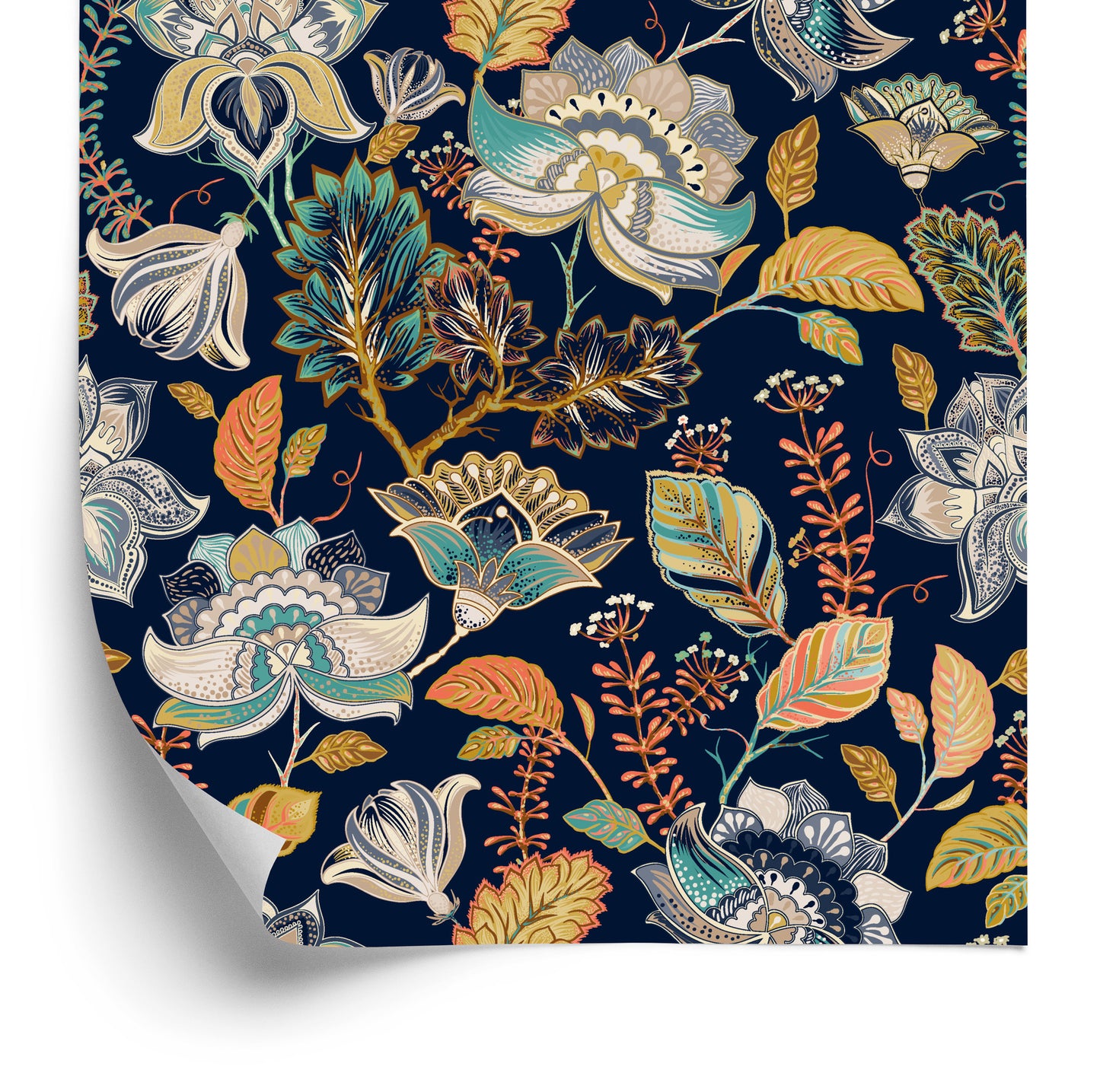 Wallpaper Flowers In Folklore Style