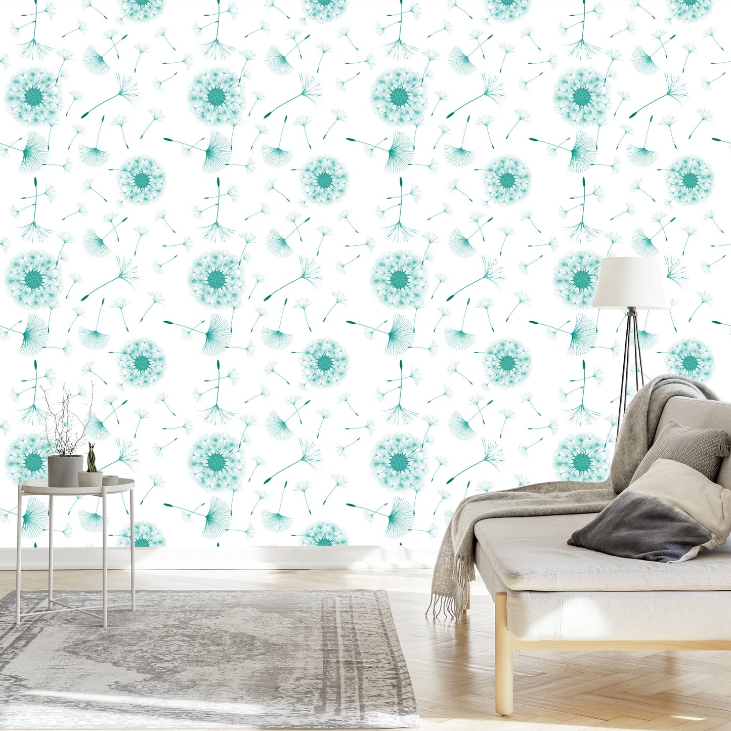 Wallpaper Dandelion Seeds Floated In The Wind