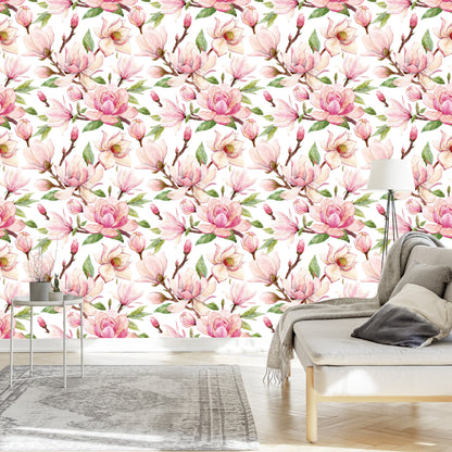 Wallpaper Spring Magnolia Flowers