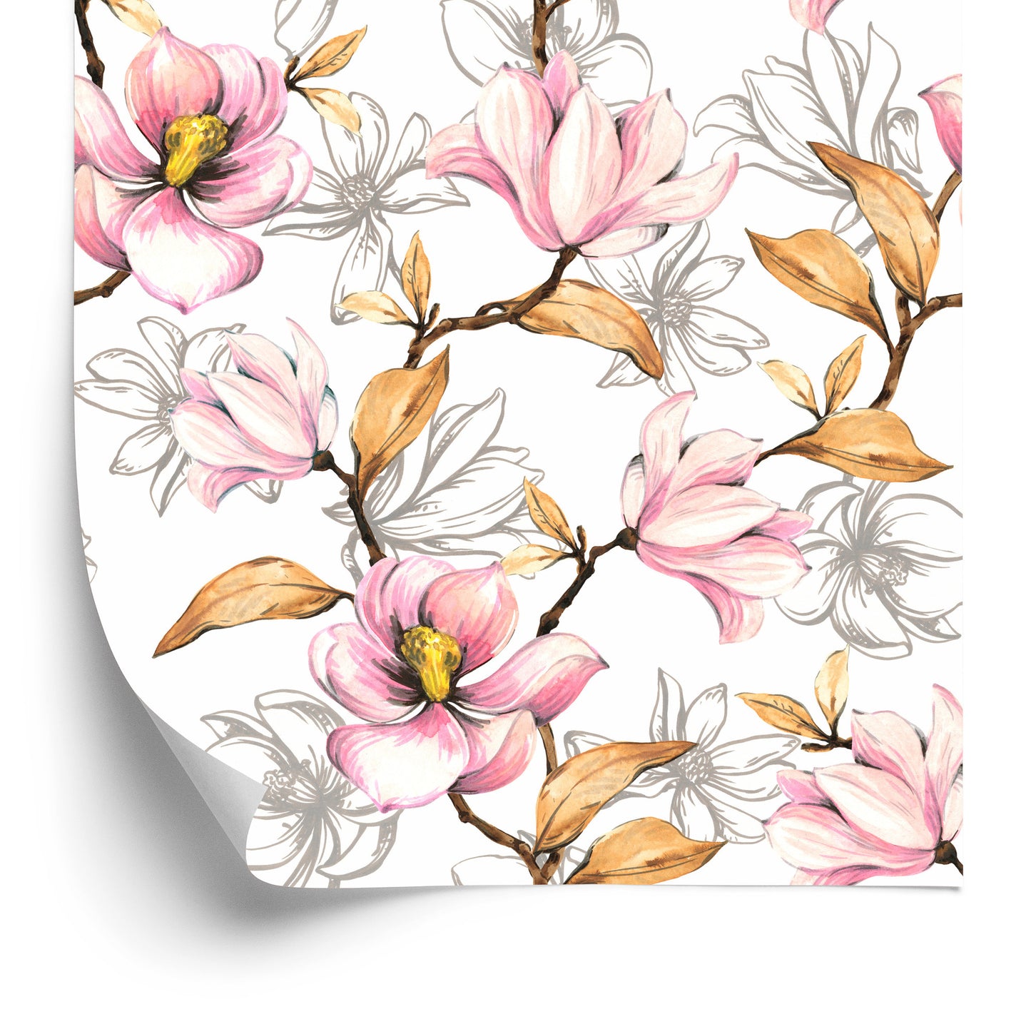 Wallpaper Autumn Magnolias