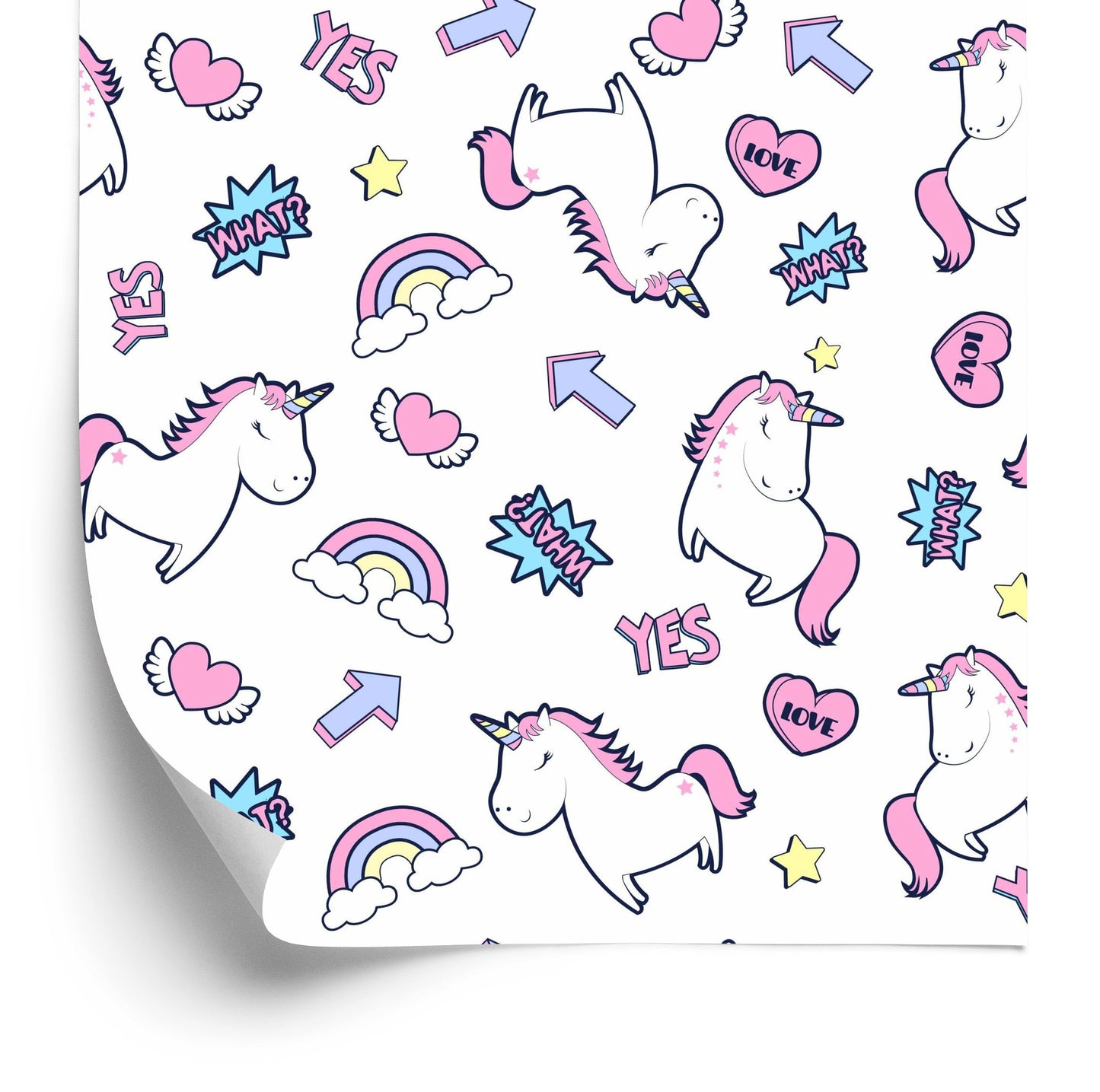 Wallpaper For Children - Sleeping Unicorns
