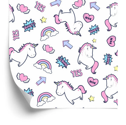 Wallpaper For Children - Sleeping Unicorns