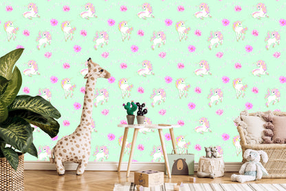 Wallpaper For Kids - Fantastic Unicorns