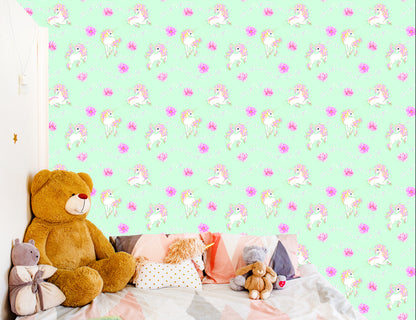 Wallpaper For Kids - Fantastic Unicorns