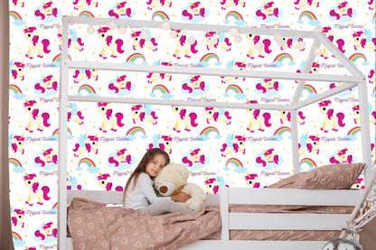 Wallpaper For Kids - Magic Unicorns