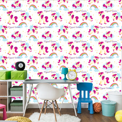 Wallpaper For Kids - Magic Unicorns