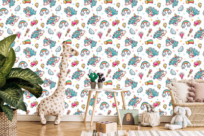 Wallpaper For Kids - Magic Unicorns
