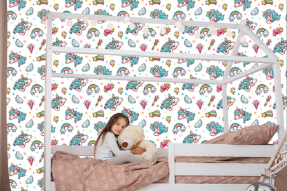 Wallpaper For Kids - Magic Unicorns