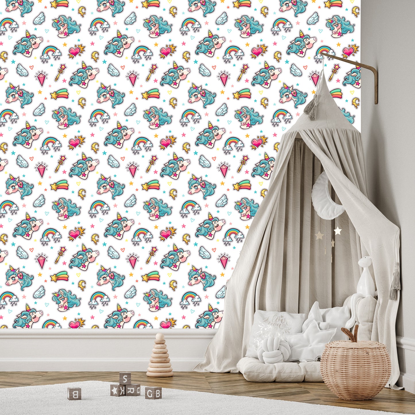 Wallpaper For Kids - Magic Unicorns