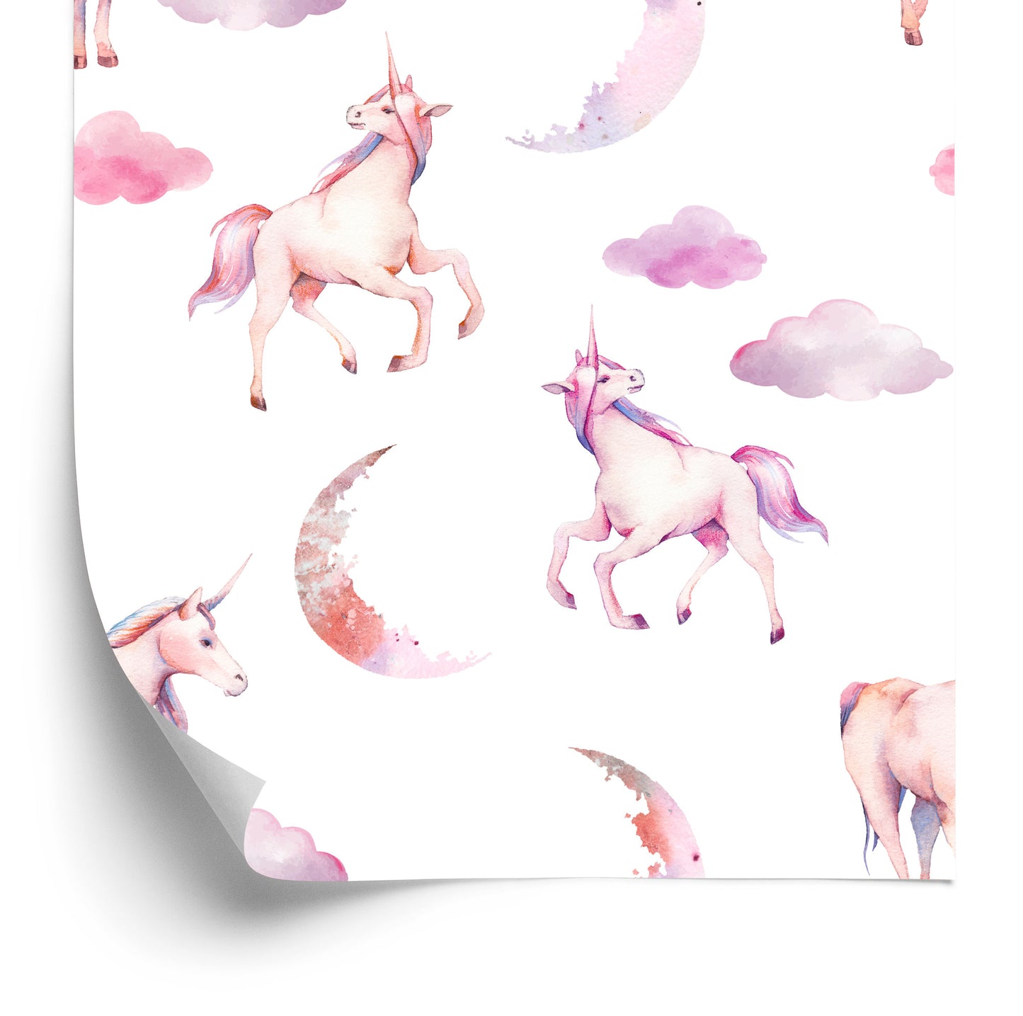 Wallpaper Unicorns In The Clouds
