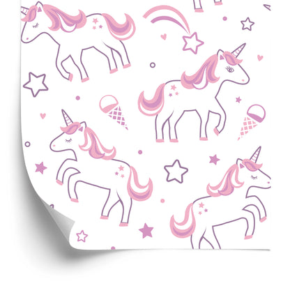 Wallpaper Unicorns Among The Stars