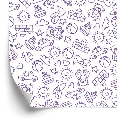 Wallpaper For Children - Cars, Sunshine, Teddy Bears