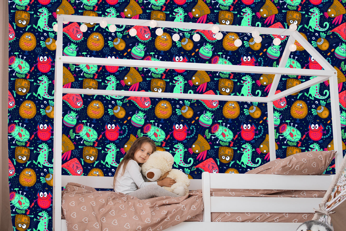 Wallpaper For Children - Funny Monsters And Aliens