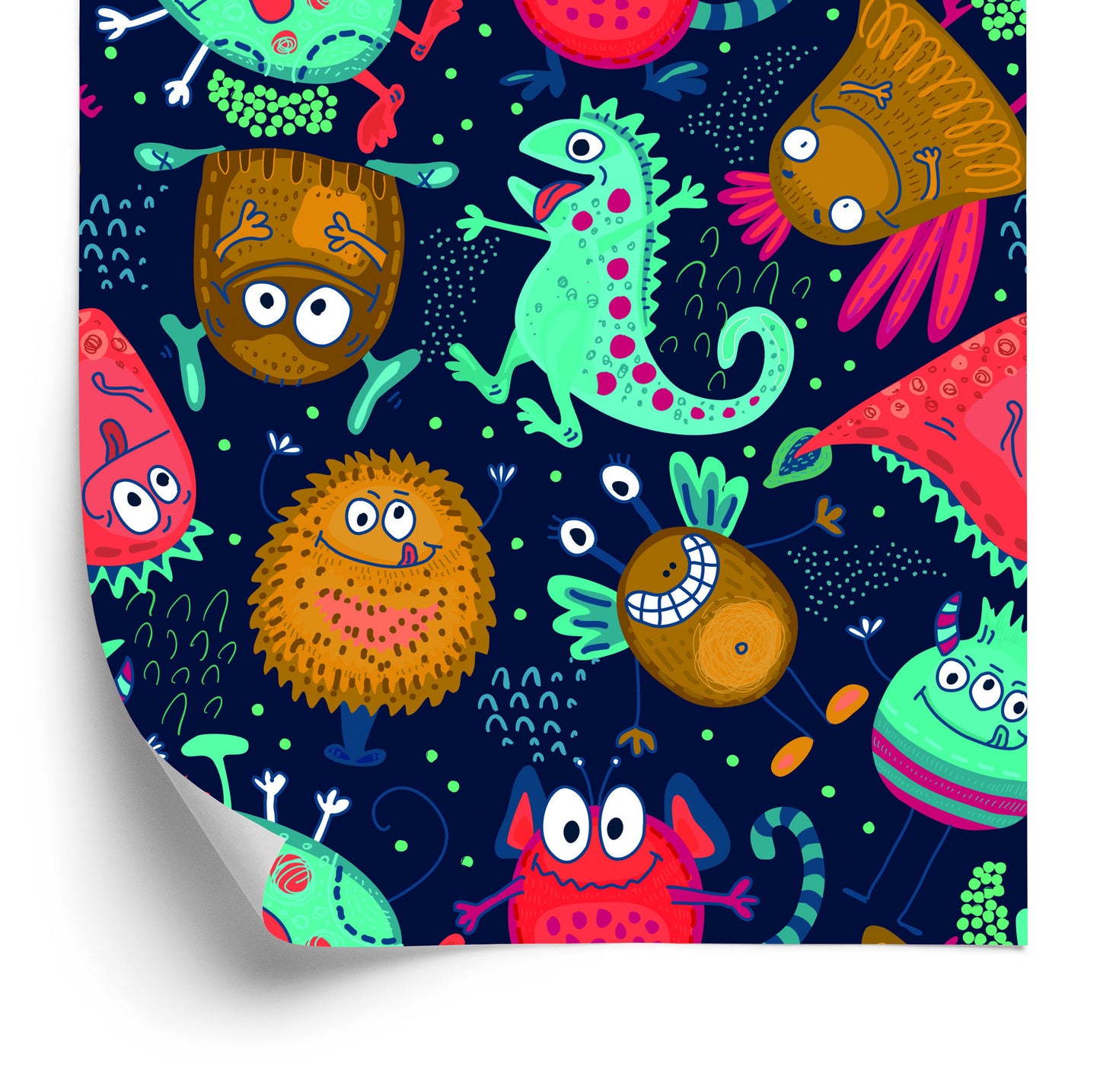 Wallpaper For Children - Funny Monsters And Aliens