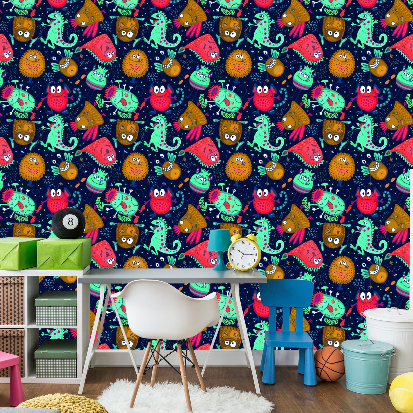 Wallpaper For Children - Funny Monsters And Aliens