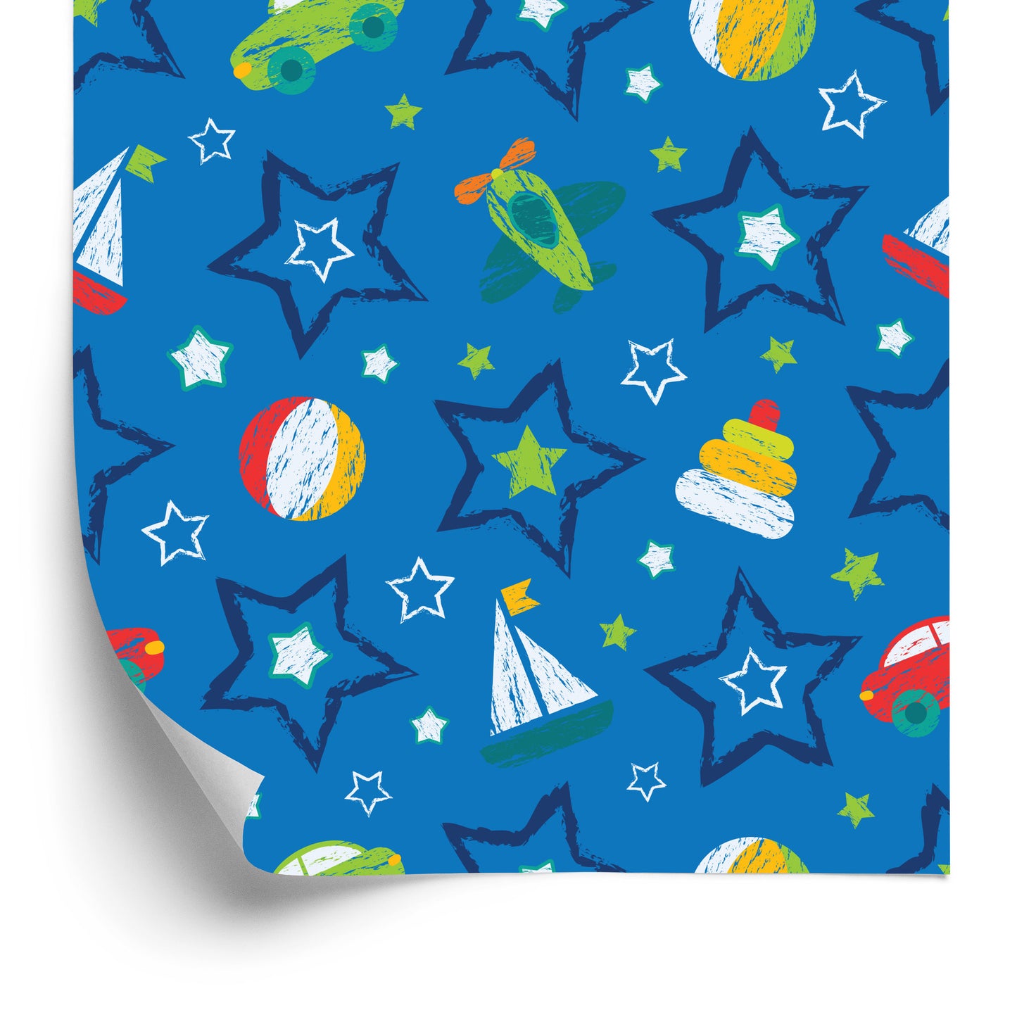 Wallpaper For Children - Colorful Toys And Stars