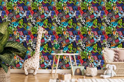 Wallpaper Sport For Boy Soccer Graffiti