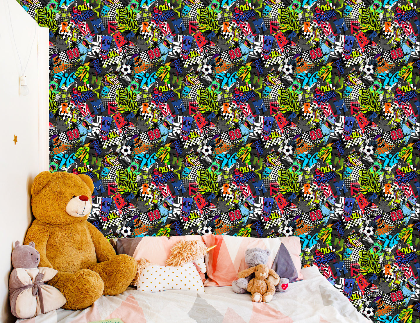 Wallpaper Sport For Boy Soccer Graffiti