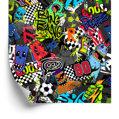 Wallpaper Sport For Boy Soccer Graffiti