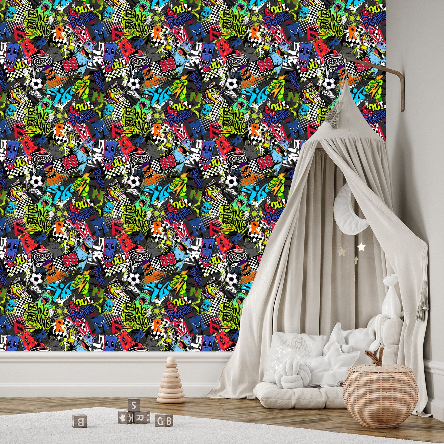 Wallpaper Sport For Boy Soccer Graffiti