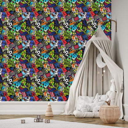 Wallpaper Sport For Boy Soccer Graffiti
