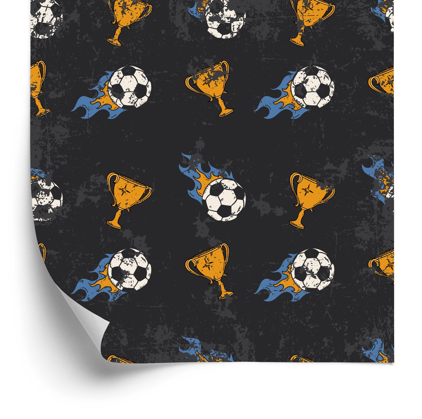 Wallpaper Sport Soccer Ball For Boy's Room