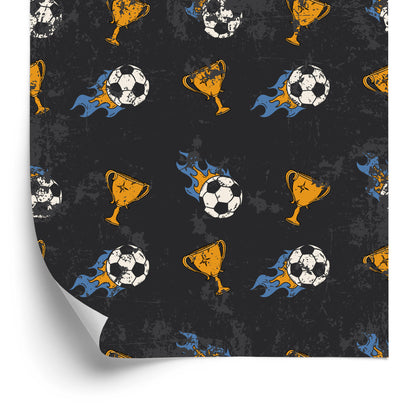 Wallpaper Sport Soccer Ball For Boy's Room