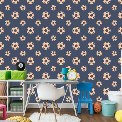 Wallpaper For Boy's Soccer Sport Room