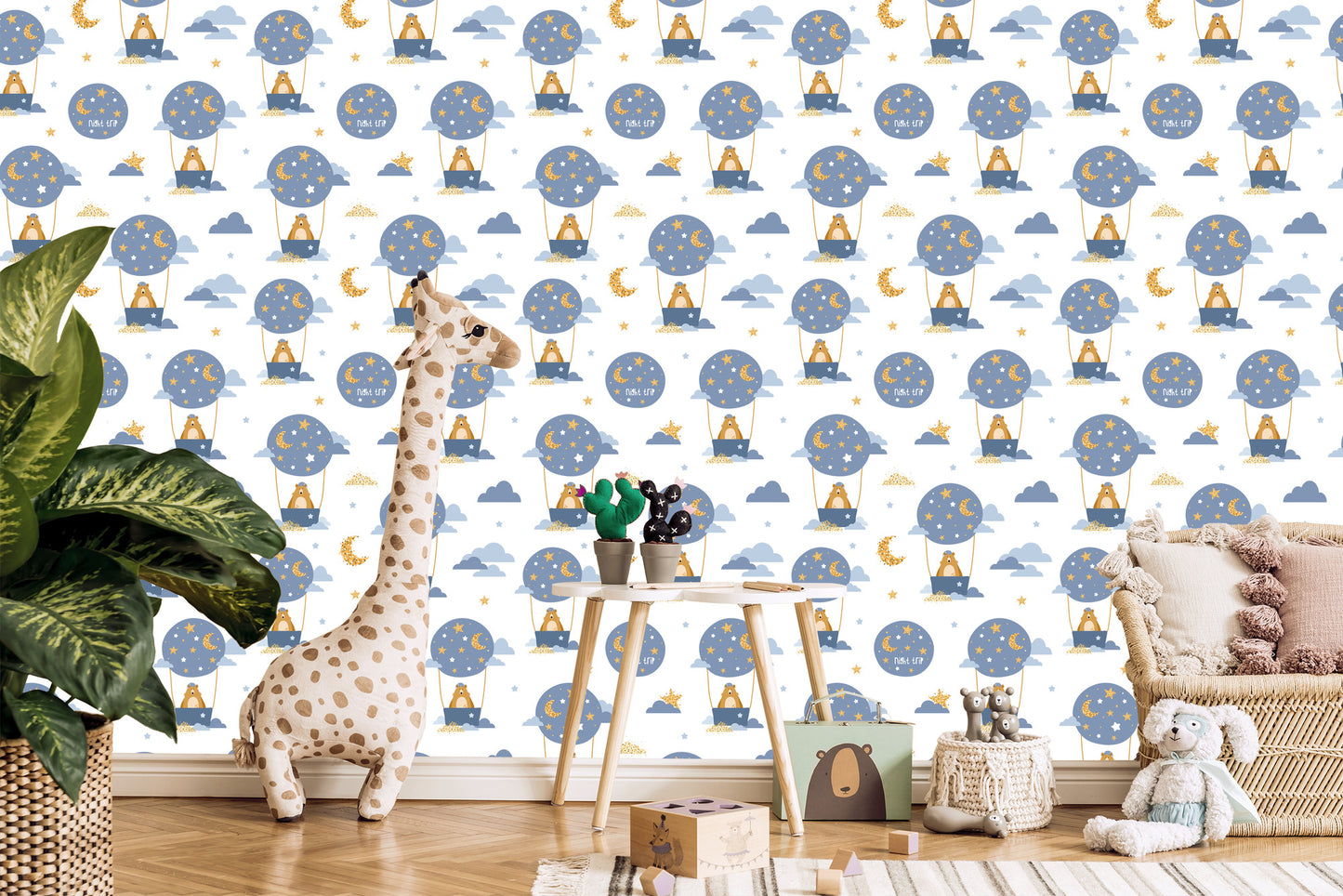 Wallpaper Star Bears Balloons For Boy