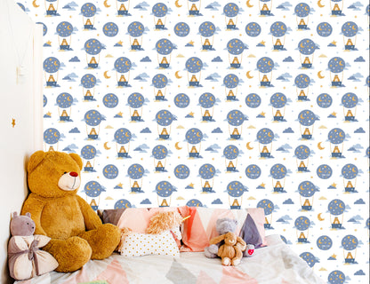 Wallpaper Star Bears Balloons For Boy
