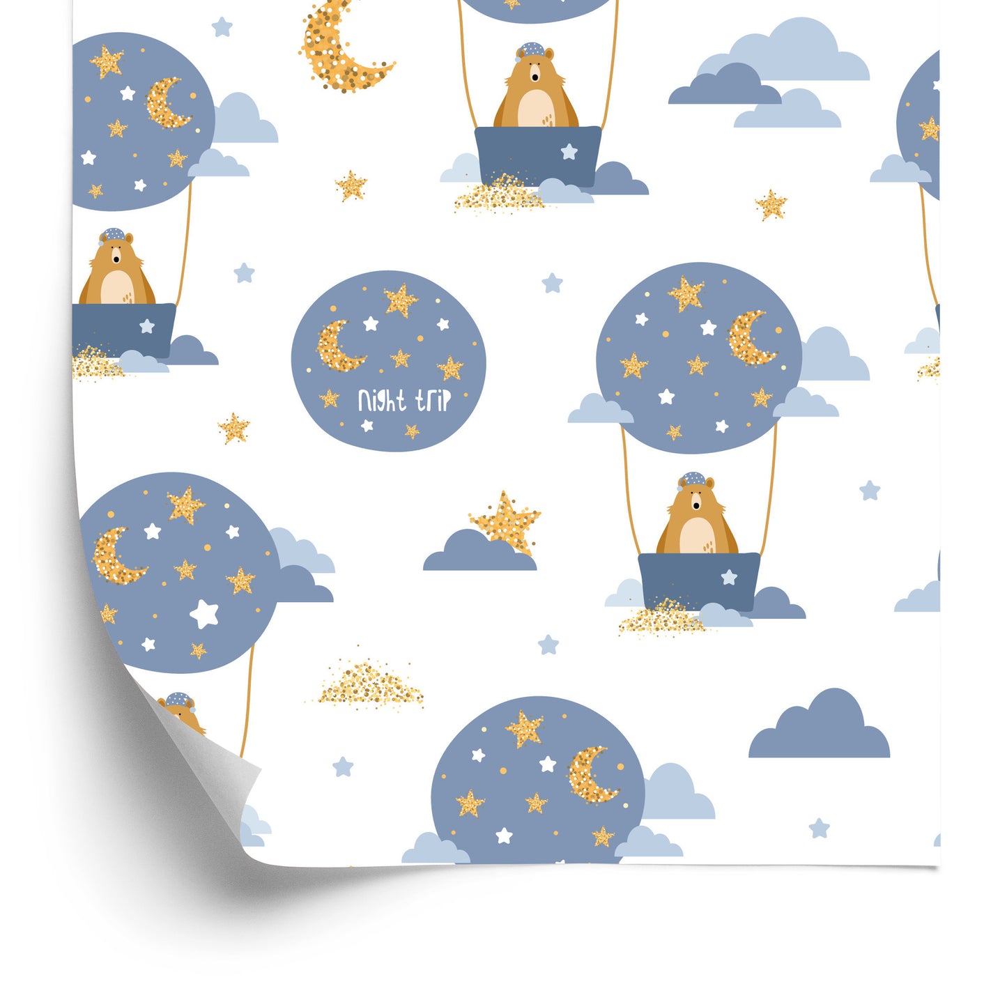Wallpaper Star Bears Balloons For Boy