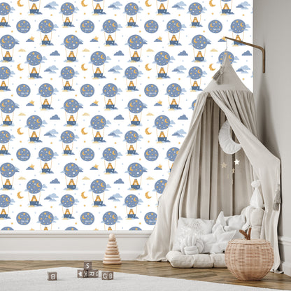 Wallpaper Star Bears Balloons For Boy