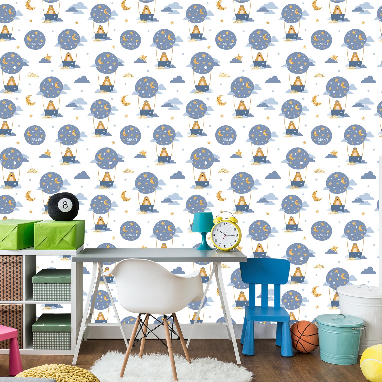 Wallpaper Star Bears Balloons For Boy