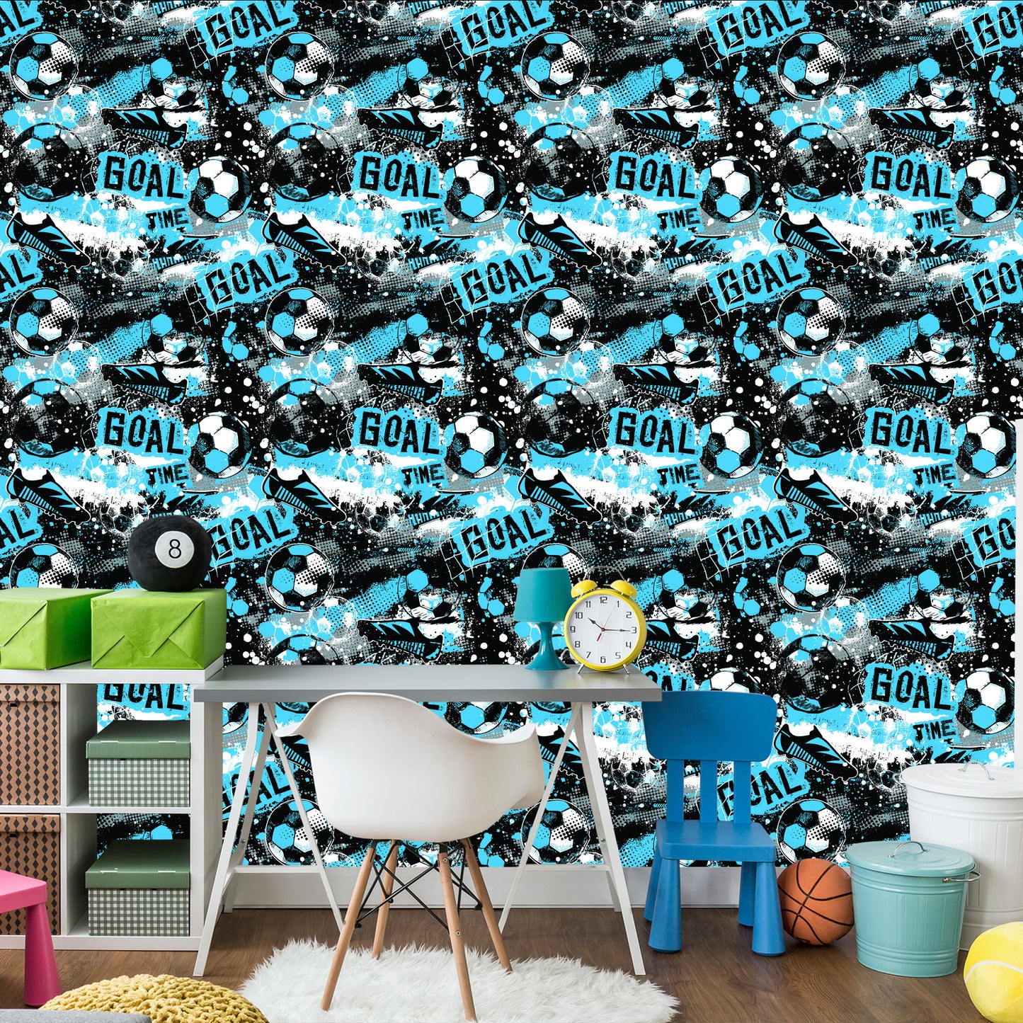 Wallpaper Colorful Soccer Abstraction