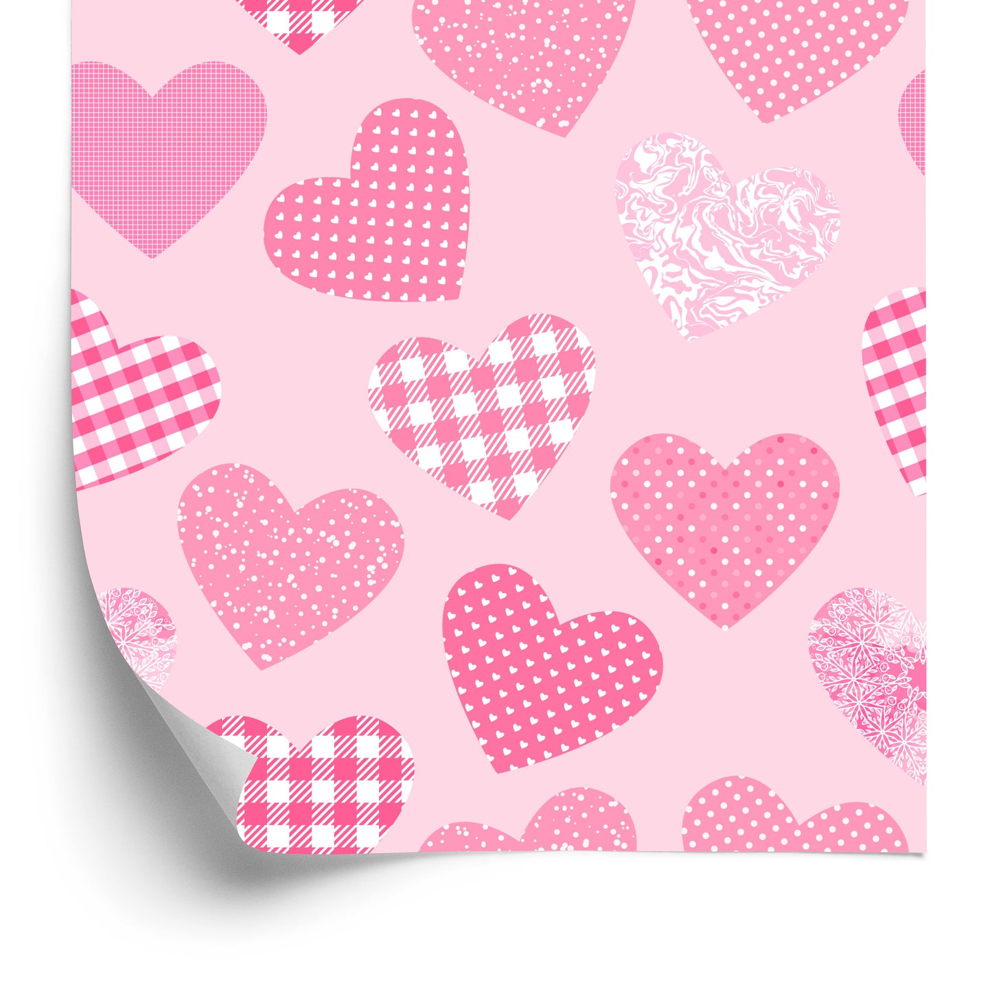 Wallpaper For Children - Pink Hearts