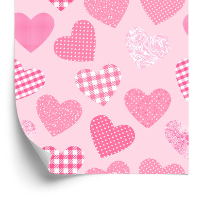 Wallpaper For Children - Pink Hearts