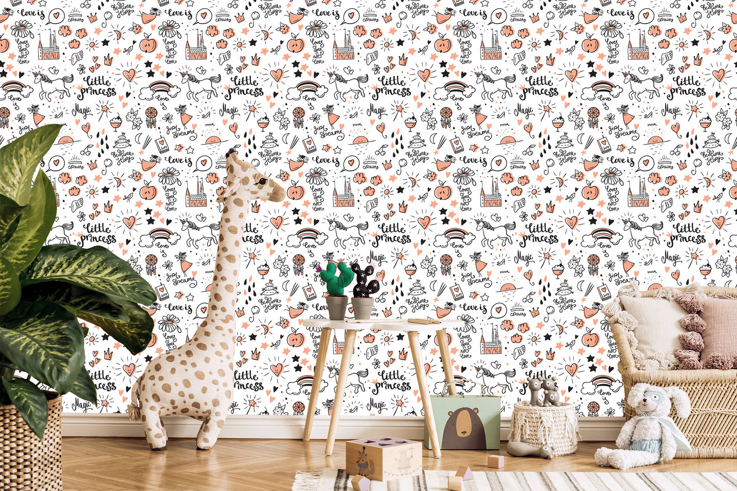 Wallpaper For Kids - Unicorns And Patterns