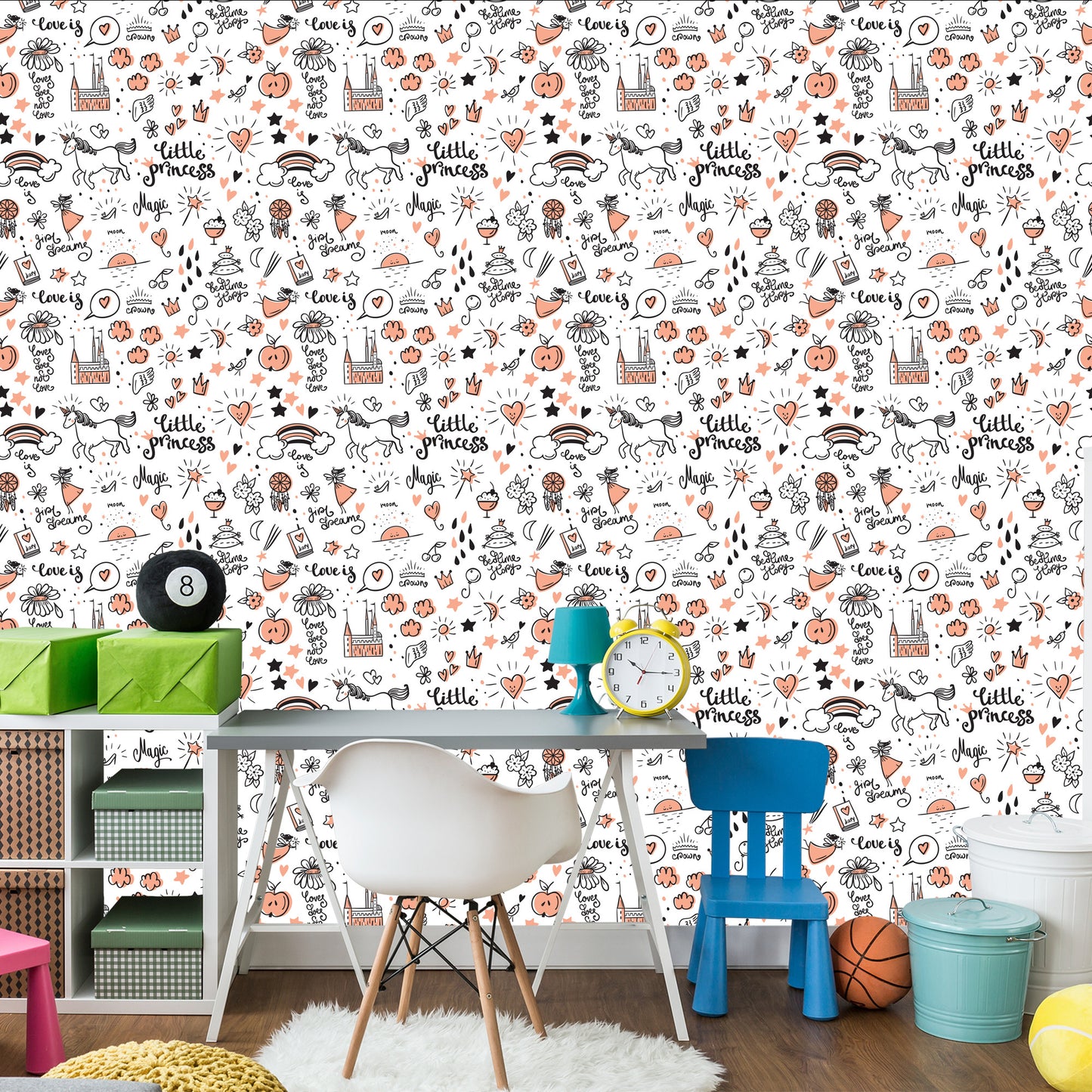 Wallpaper For Kids - Unicorns And Patterns