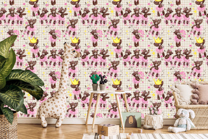 Wallpaper For Girl Teddy Bears, Flowers, Roses