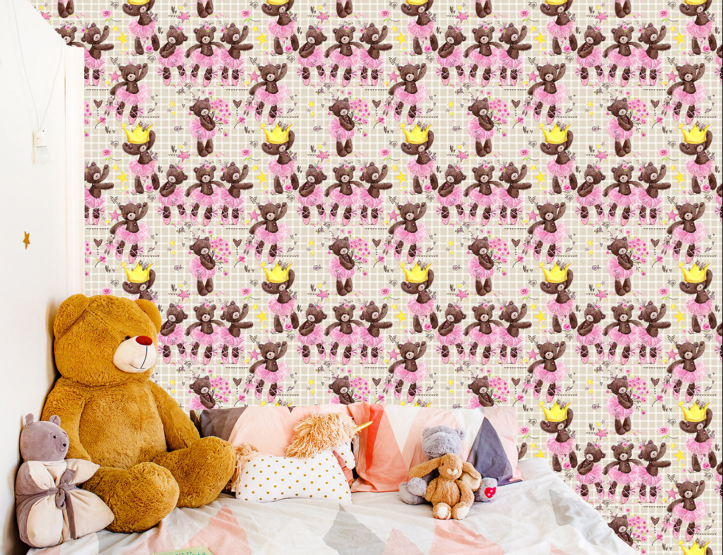Wallpaper For Girl Teddy Bears, Flowers, Roses