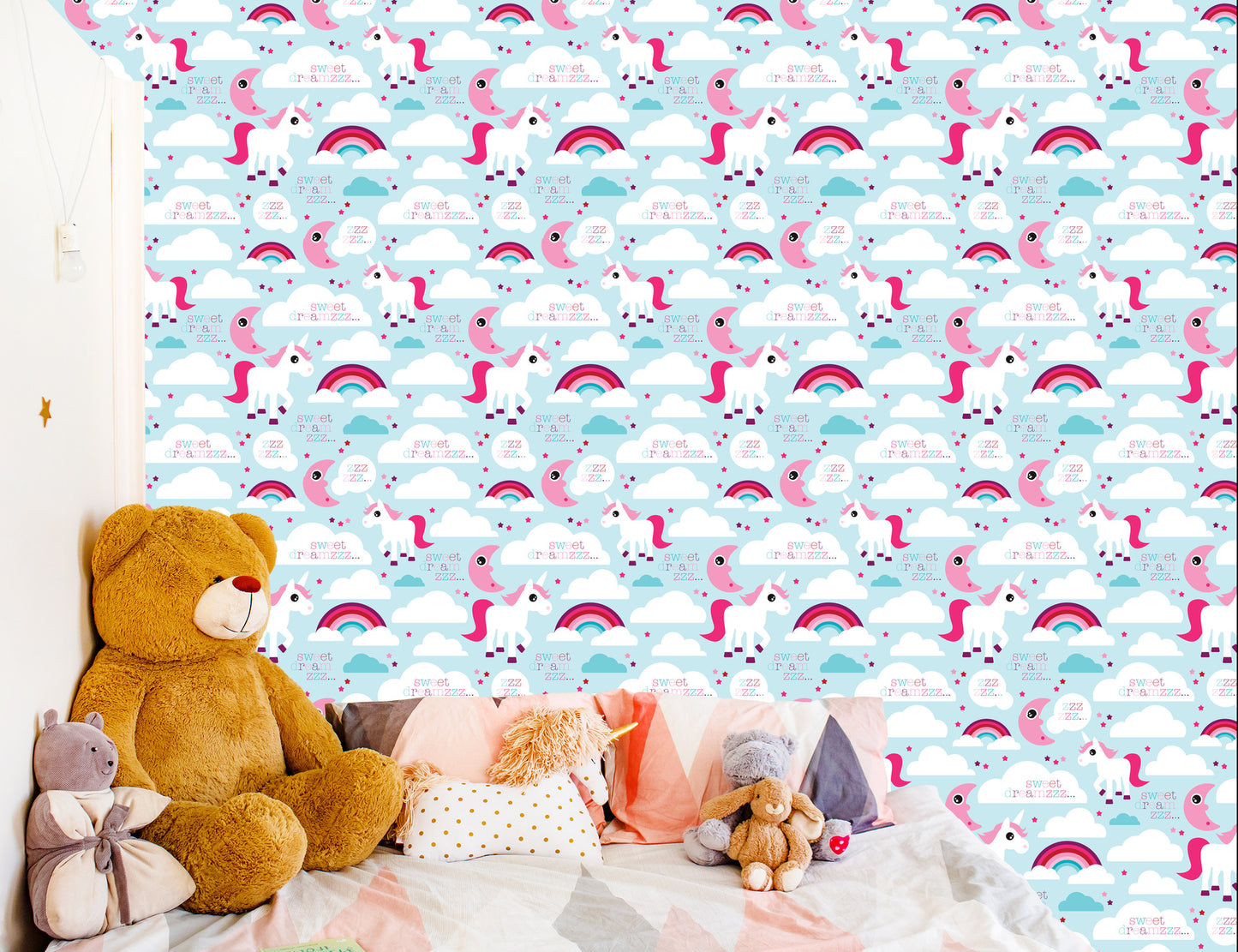 Wallpaper For Girls Unicorns, Clouds, Rainbow