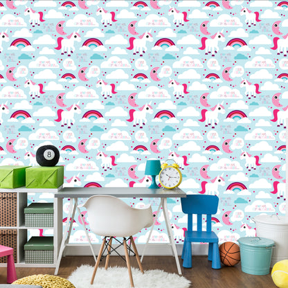 Wallpaper For Girls Unicorns, Clouds, Rainbow